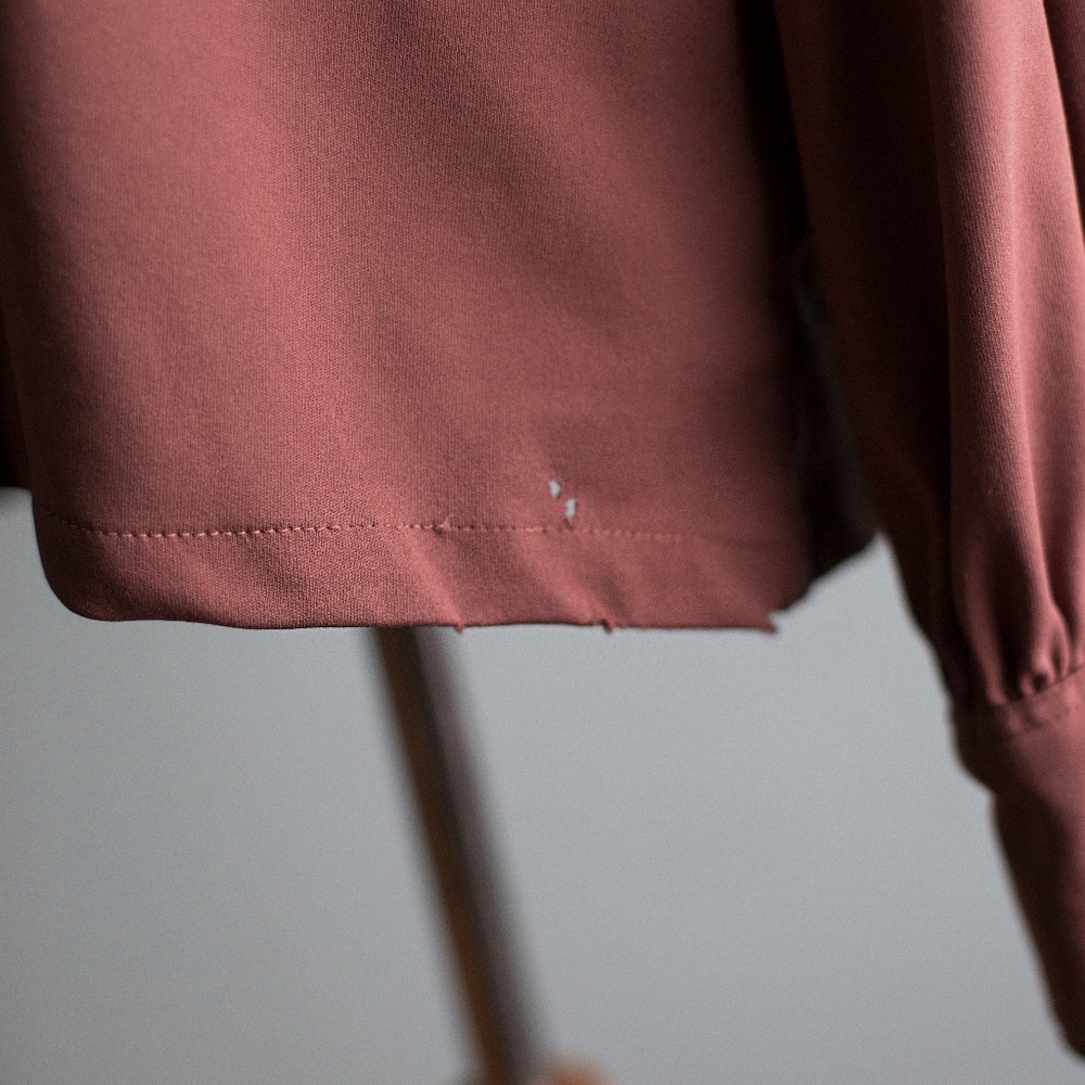 That Vintage 1970's Deep V-Neck Chocolate Shirt - Picture 5 of 8